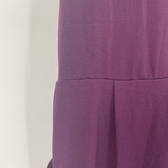 Ambiance Notch V-Neck Sleeveless Jumpsuit Purple Size Medium - Picture 8 of 11